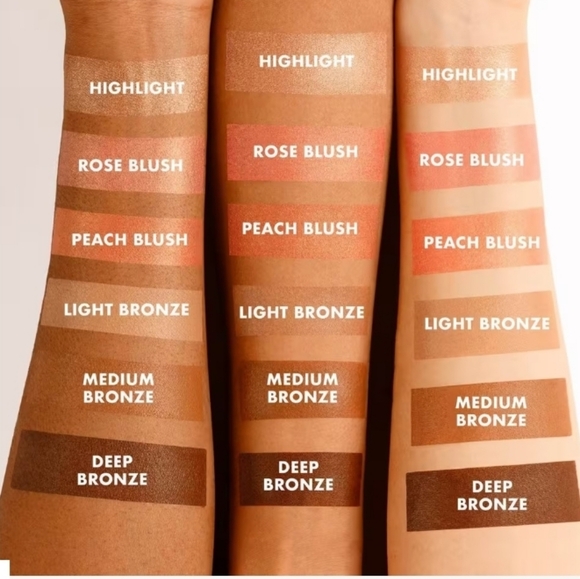 Iconic London Multi-use Cream Blush, bronze & highlight palette - Picture 2 of 5